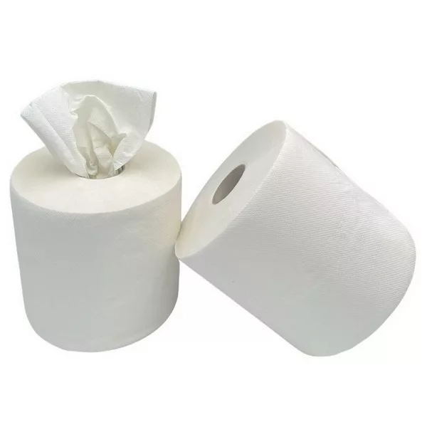 BOBINE ESSUIE-MAIN PURE OUATE BLANCHE (Lot de 2)