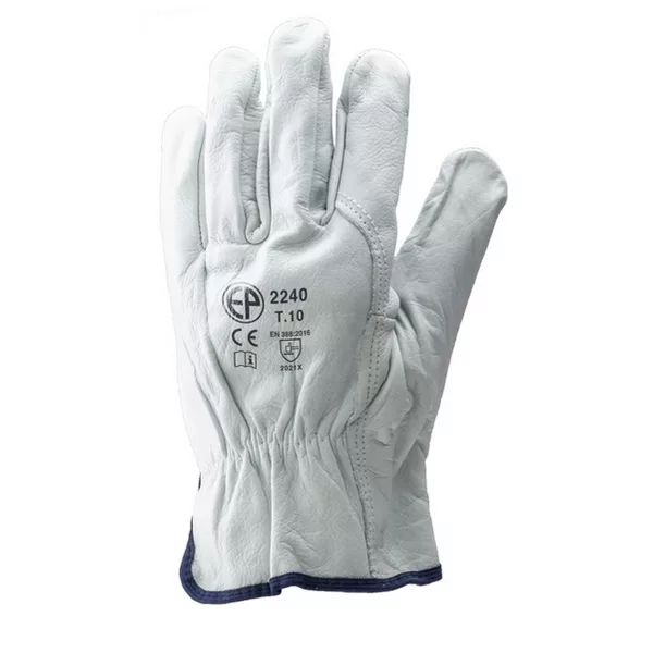 GANTS CUIR FLEUR BOVIN (Lot de 10)