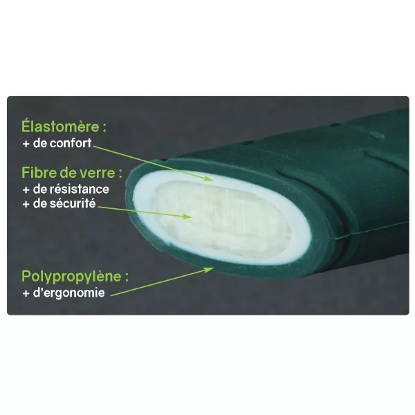 MASSE COUPLE ŒIL CONIQUE MANCHE FIBRERGO 3 Kg – Image 3