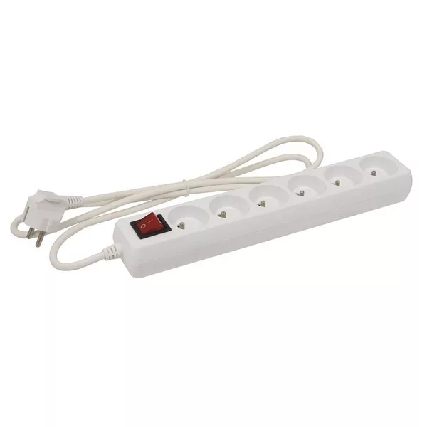 BLOC MULTIPRISES 6 PRISES AVEC INTERRUPTEUR