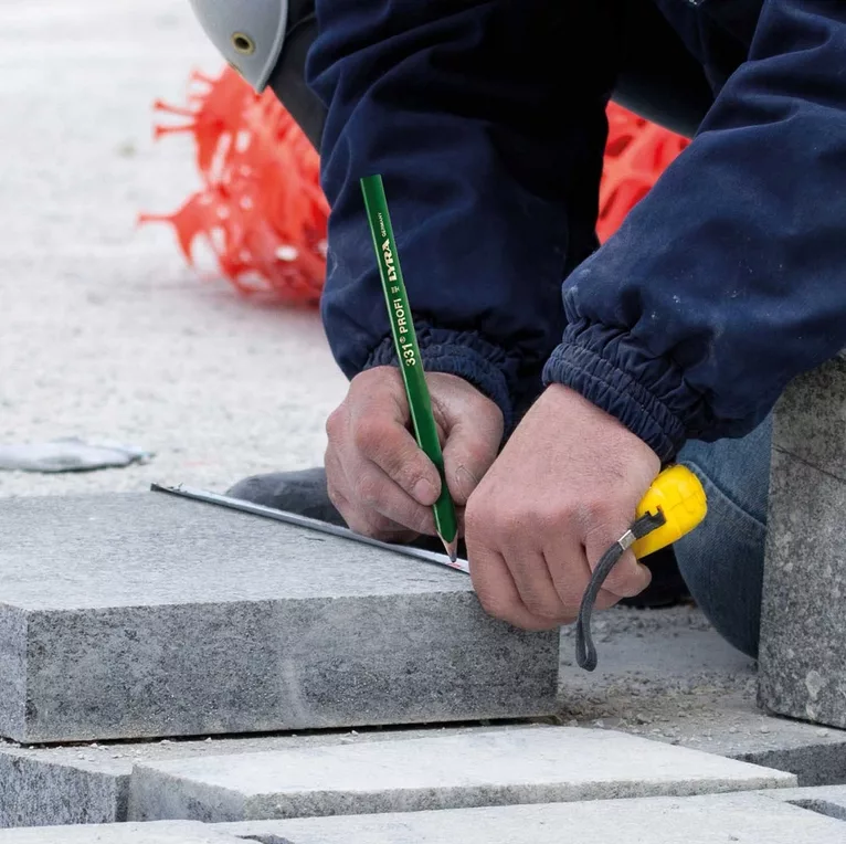 CRAYON DE MACON OVALE VERT 300 MM (Lot de 12) – Image 3